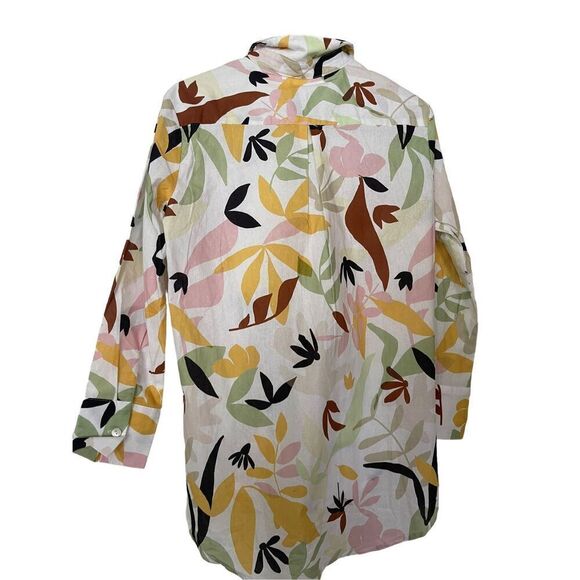 NEW Charlie Holiday Women's Multi Color Floral Long Sleeve Buttons Up Blouse XS - Picture 2 of 11